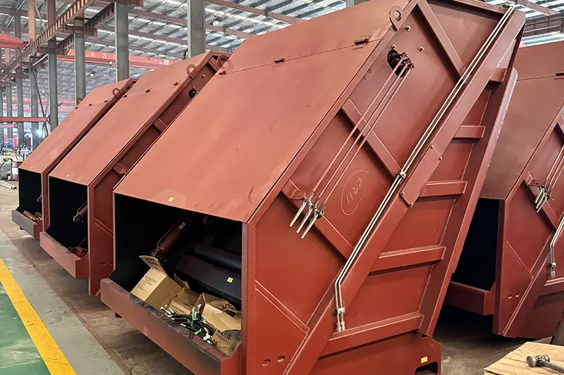 Komprimeret skraldevognskarosseri